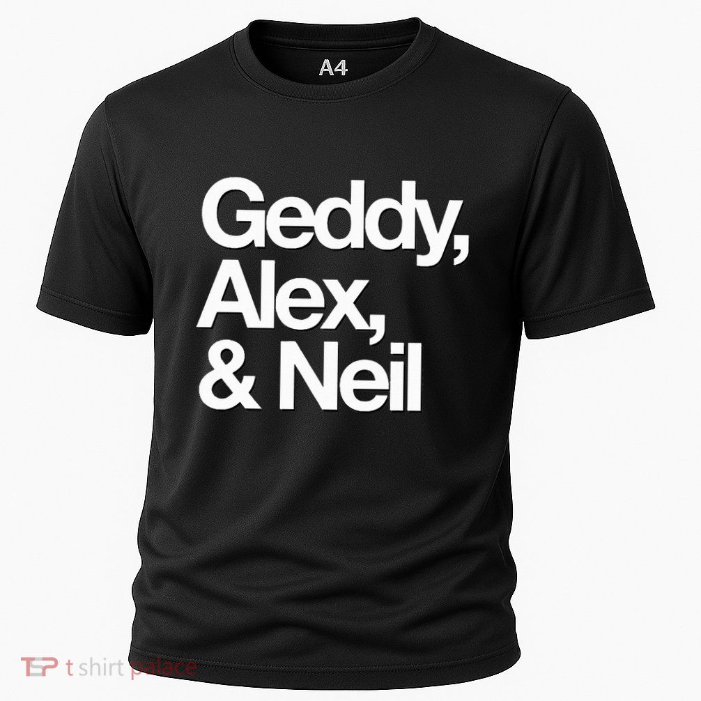 Famous First Names Geddy Alex & Neil Cooling Performance Crew T-Shirt
