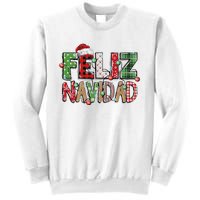 Funny Feliz Navidad Spanish Merry Christmas Christmas Lights Family Matching Sweatshirt