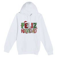 Funny Feliz Navidad Spanish Merry Christmas Christmas Lights Family Matching Premium Pullover Hoodie