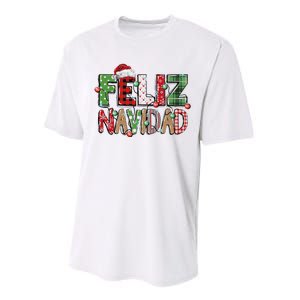 Funny Feliz Navidad Spanish Merry Christmas Christmas Lights Family Matching Performance Sprint T-Shirt