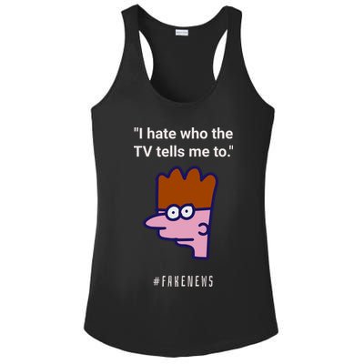 Funny Fake News Media Anti War Ukraine China Propaganda Ladies PosiCharge Competitor Racerback Tank