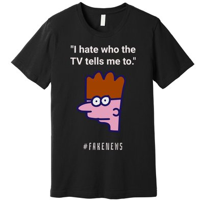 Funny Fake News Media Anti War Ukraine China Propaganda Premium T-Shirt