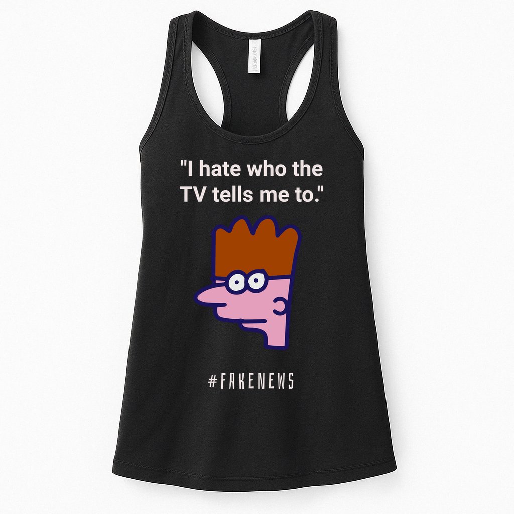 Funny Fake News Media Anti War Ukraine China Propaganda Womens Tank Top