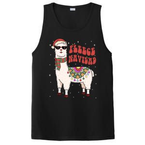 Fleece Feliz Navidad Llama Christmas Cute Xmas Gift Cool Gift PosiCharge Competitor Tank