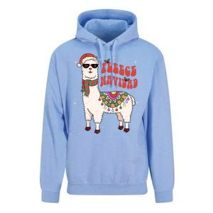 Fleece Feliz Navidad Llama Christmas Cute Xmas Gift Cool Gift Unisex Surf Hoodie