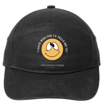 Funny Fake News Media Anti War Ukraine China Propaganda 7-Panel Snapback Hat