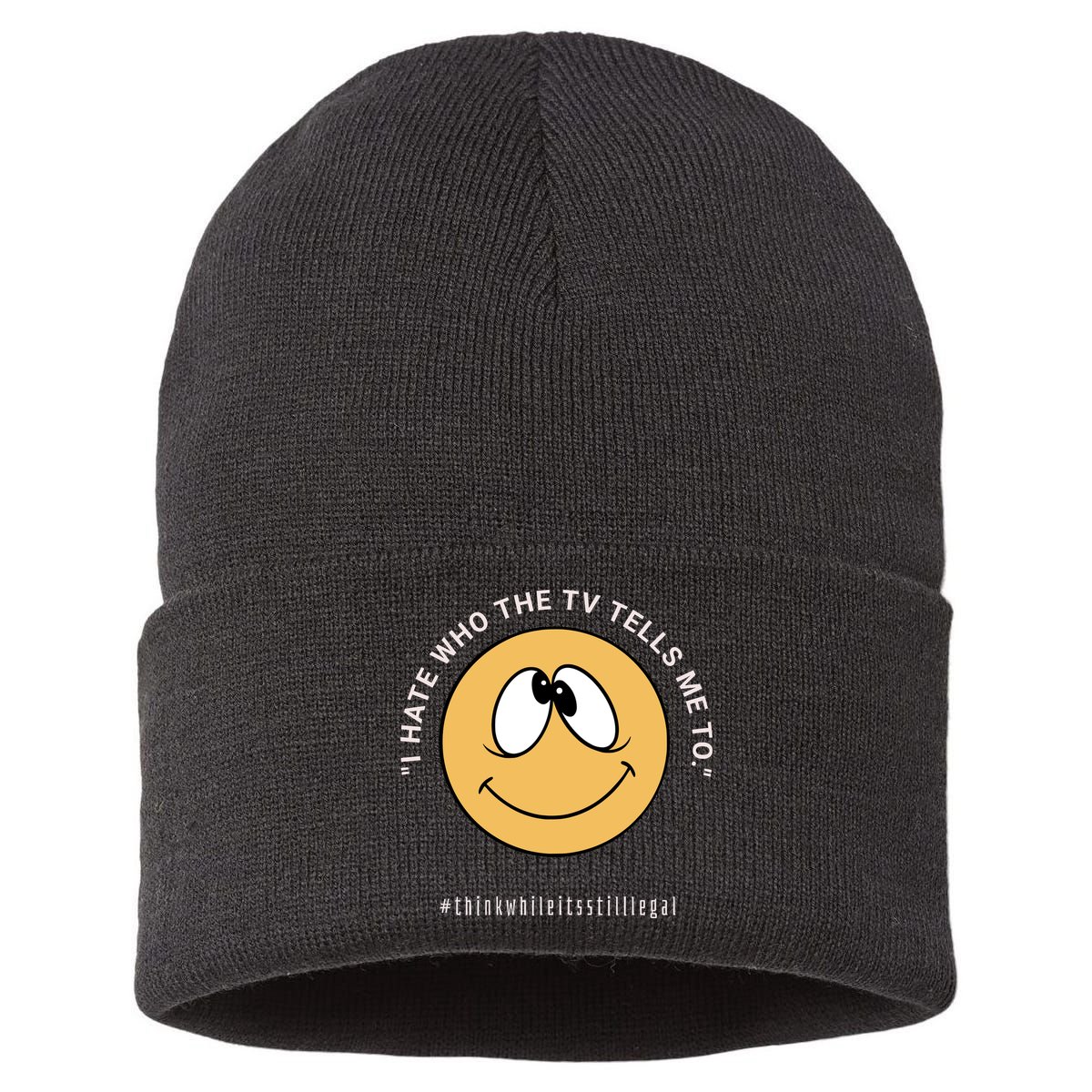 Funny Fake News Media Anti War Ukraine China Propaganda Sustainable Knit Beanie