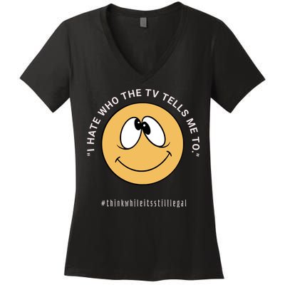 Funny Fake News Media Anti War Ukraine China Propaganda Women's V-Neck T-Shirt
