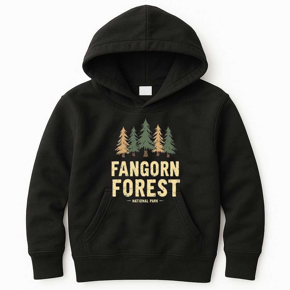 Fangorn Forest National Park Bookworms Saying Kids Hoodie