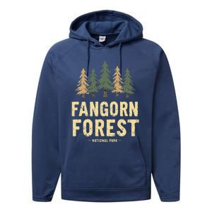 Fangorn Forest National Park Bookworms Saying Performance Fleece Hoodie