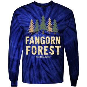 Fangorn Forest National Park Bookworms Saying Tie-Dye Long Sleeve Shirt