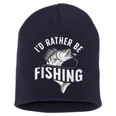 Funny Fishing Novelty Design For Men Women Fish Lovers Short Acrylic Beanie