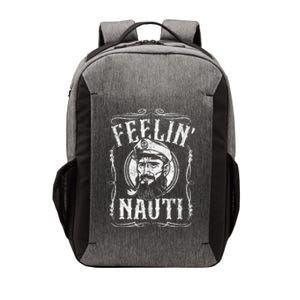 Funny Feelin Nauti Boat Captain Pontoon Sailing Sailor Gift Vector Backpack