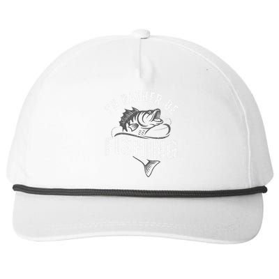 Funny Fishing Novelty Design For Fish Lovers Snapback Five-Panel Rope Hat