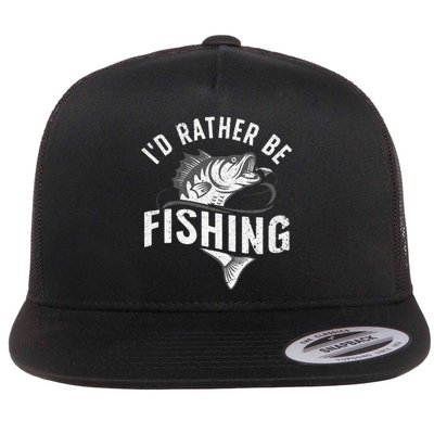 Funny Fishing Novelty Design For Fish Lovers Flat Bill Trucker Hat