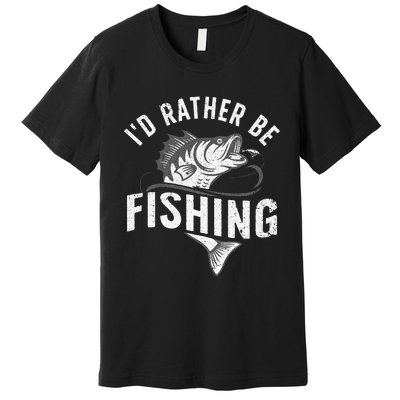 Funny Fishing Novelty Design For Fish Lovers Premium T-Shirt