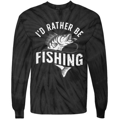 Funny Fishing Novelty Design For Fish Lovers Tie-Dye Long Sleeve Shirt