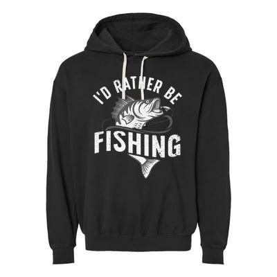 Funny Fishing Novelty Design For Men Women Fish Lovers Garment-Dyed Fleece Hoodie