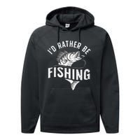 Funny Fishing Novelty Design For Men Women Fish Lovers Performance Fleece Hoodie