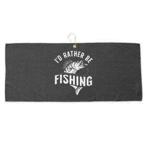 Funny Fishing Novelty Design For Men Women Fish Lovers Large Microfiber Waffle Golf Towel