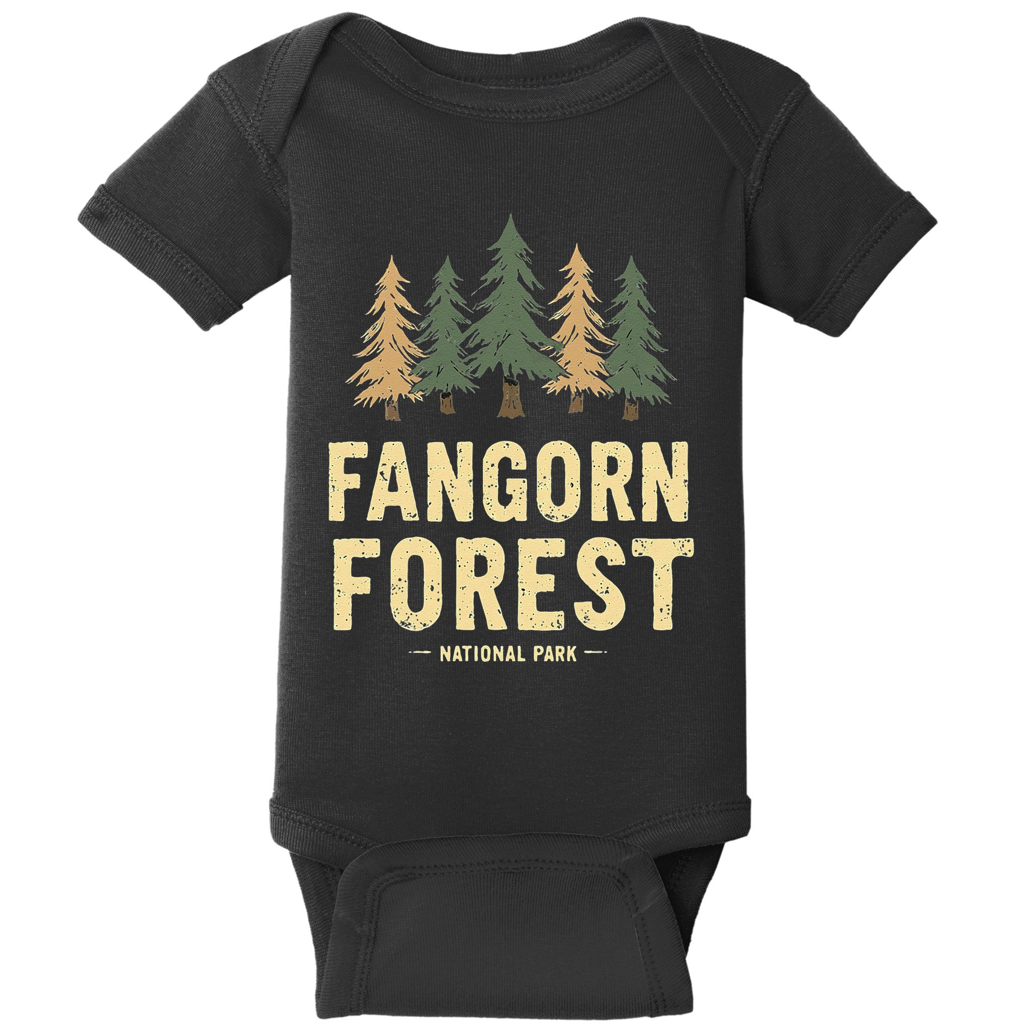 Fangorn Forest National Park Bookworms Saying Baby Bodysuit