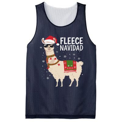 Fleece Feliz Navidad Cute Llama Christmas Mesh Reversible Basketball Jersey Tank