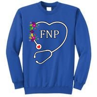 Fnp Family Nurse Practitioner Floral Heart Stethoscope Gift Sweatshirt