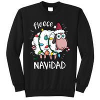 Fleece Feliz Navidad Funny Cute Sheep Christmas Sweatshirt Sweatshirt