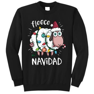 Fleece Feliz Navidad Funny Cute Sheep Christmas Sweatshirt Sweatshirt