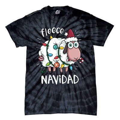 Fleece Feliz Navidad Funny Cute Sheep Christmas Sweatshirt Tie-Dye T-Shirt