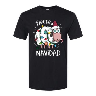 Fleece Feliz Navidad Funny Cute Sheep Christmas Sweatshirt Softstyle CVC T-Shirt