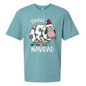 Fleece Feliz Navidad Funny Cute Sheep Christmas Sweatshirt Sueded Cloud Jersey T-Shirt