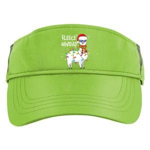 Fleece Feliz Navidad Llama Christmas Adult Drive Performance Visor