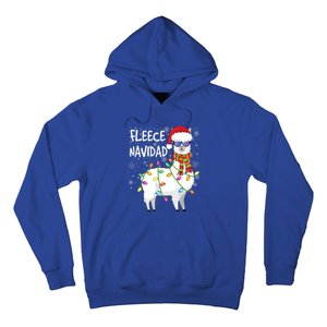 Fleece Feliz Navidad Llama Christmas Hoodie