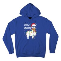 Fleece Feliz Navidad Llama Christmas Hoodie