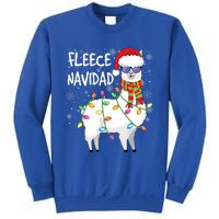 Fleece Feliz Navidad Llama Christmas Sweatshirt