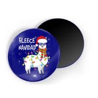 Fleece Feliz Navidad Llama Christmas Magnet