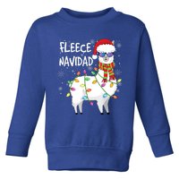 Fleece Feliz Navidad Llama Christmas Toddler Sweatshirt