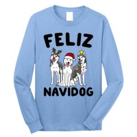 Funny Feliz Navidog Husky Dog Lover Gift Christmas Gift Long Sleeve Shirt