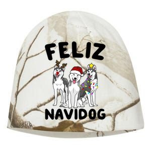 Funny Feliz Navidog Husky Dog Lover Gift Christmas Gift Kati - Camo Knit Beanie