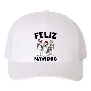 Funny Feliz Navidog Husky Dog Lover Gift Christmas Gift Yupoong Adult 5-Panel Trucker Hat