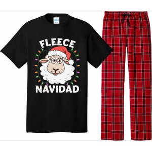 Fleece Feliz Navidad Cute Shee.P Christmas Pajama Set