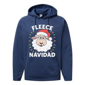 Fleece Feliz Navidad Cute Shee.P Christmas Performance Fleece Hoodie