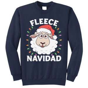 Fleece Feliz Navidad Cute Shee.P Christmas Sweatshirt