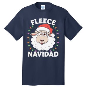 Fleece Feliz Navidad Cute Shee.P Christmas Tall T-Shirt