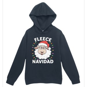 Fleece Feliz Navidad Cute Shee.P Christmas Urban Pullover Hoodie