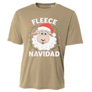 Fleece Feliz Navidad Cute Shee.P Christmas Cooling Performance Crew T-Shirt