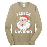 Fleece Feliz Navidad Cute Shee.P Christmas Tall Long Sleeve T-Shirt