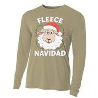 Fleece Feliz Navidad Cute Shee.P Christmas Cooling Performance Long Sleeve Crew