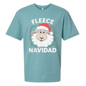 Fleece Feliz Navidad Cute Shee.P Christmas Sueded Cloud Jersey T-Shirt